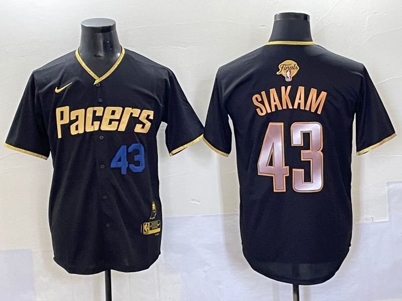 Men 2025 Indiana Pacers #43 Siakam Black Joint Name NBA Jersey style 2->indiana pacers->NBA Jersey